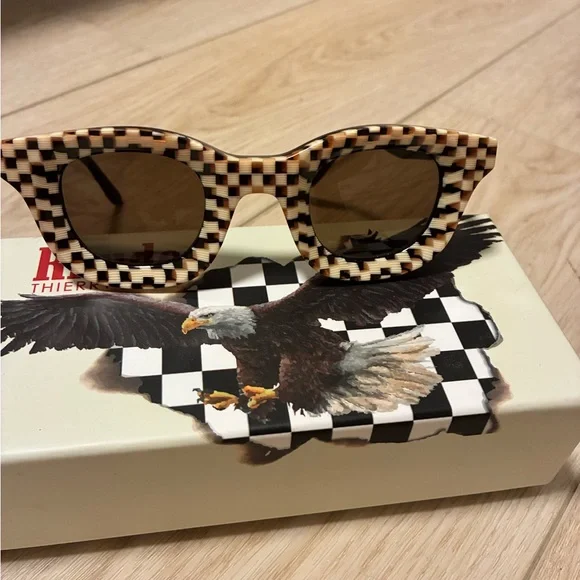 THIERRY LASRY x RHUDE Checkered Sunglasses display picture 2
